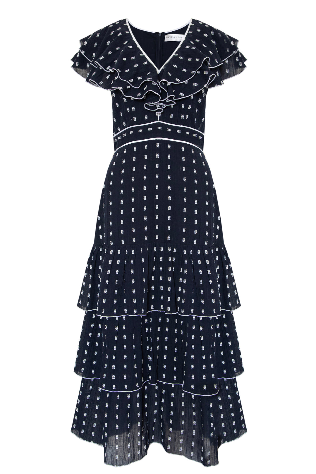 Pippa Dress in Navy Polka Neve Noor