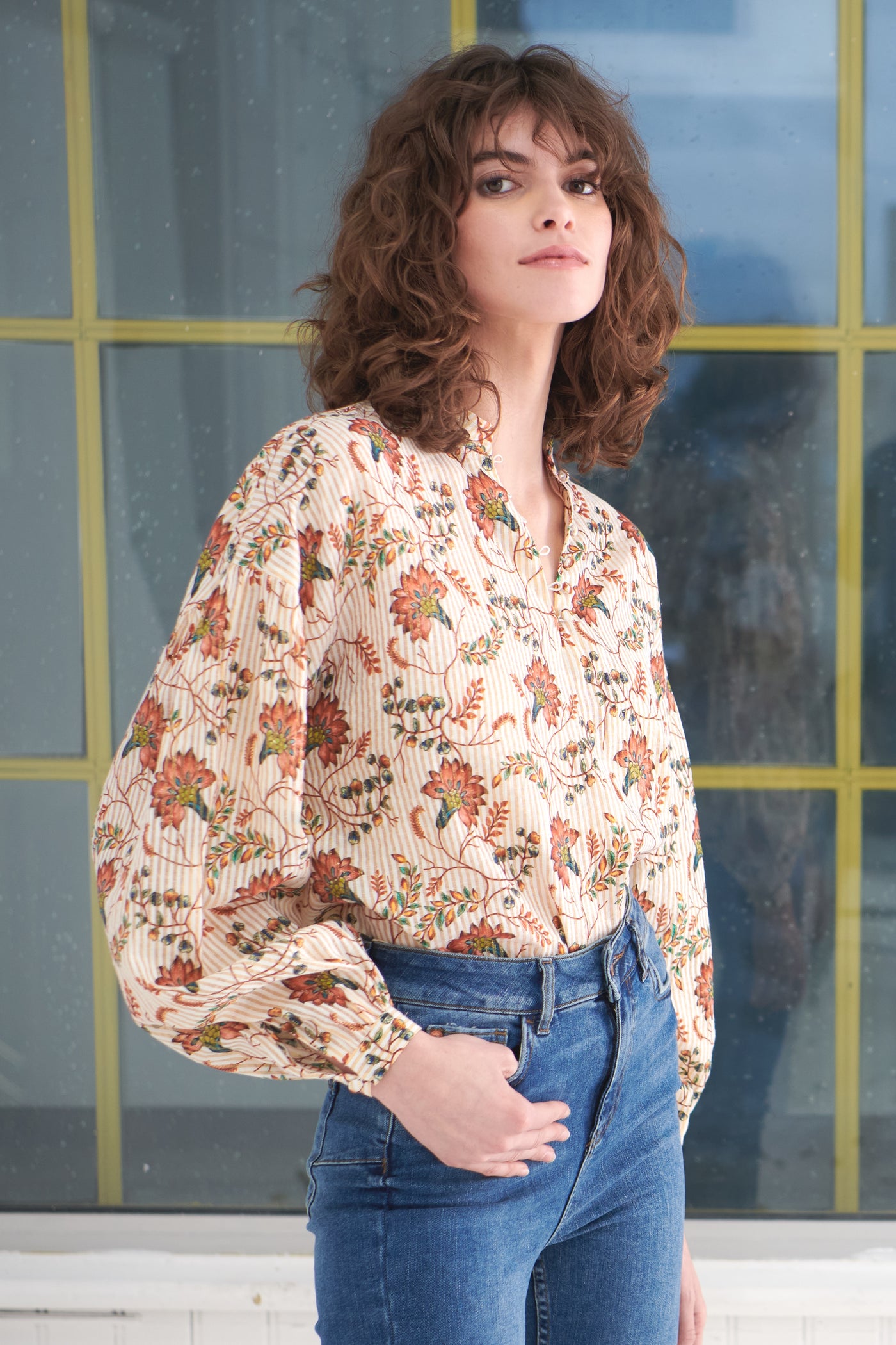 Posey Shirt in Golden Dahlia